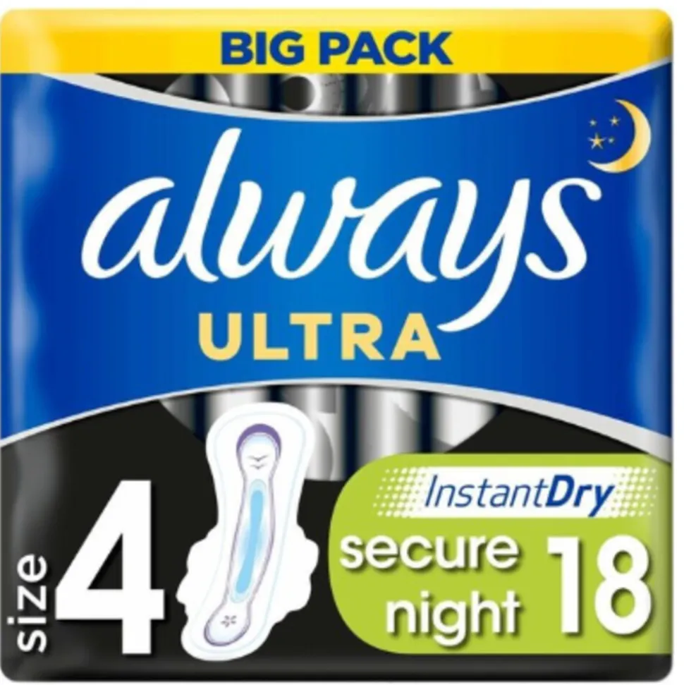 Always Maandverband Platinum Ultra Night 18 stuks