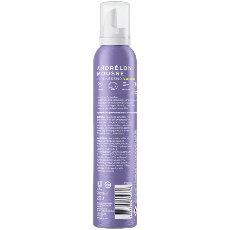 Andrélon Mousse Verrassend Volume 200 ml