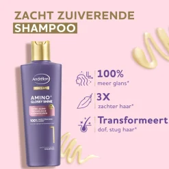 Andrélon Pro-Care Shampoo Amino+ Glossy Shine 250 ml