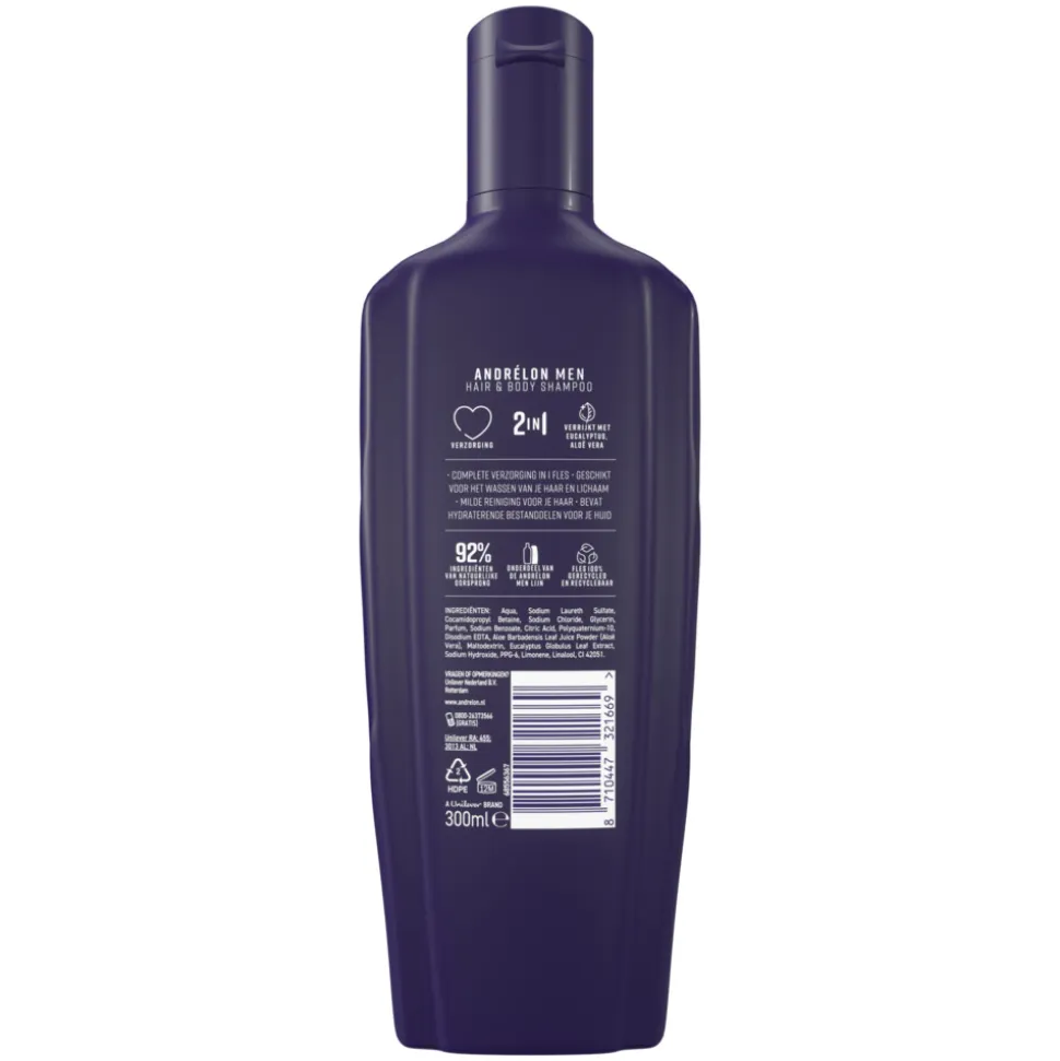 Andrélon Shampoo Hair & Body For Men 300 ml