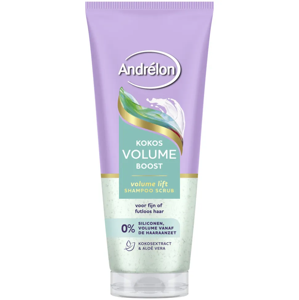 Andrélon Shampoo Scrub Kokos Volume Boost 200 ml