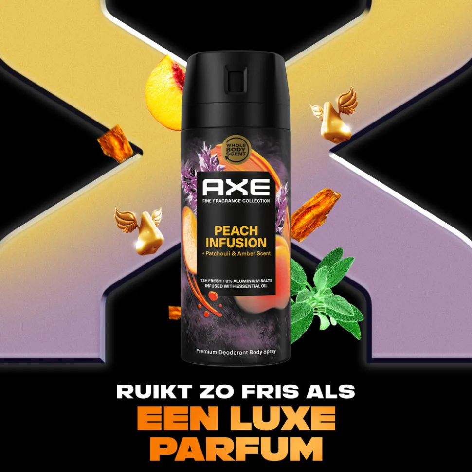 Axe Deodorant Bodyspray Peach Infusion 150 ml
