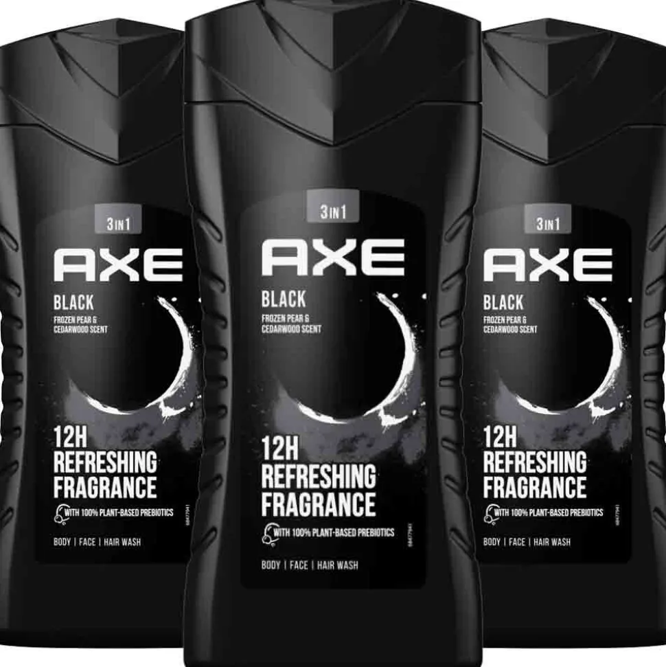 Axe 3-in-1 Douchegel Black 2+1 promopack