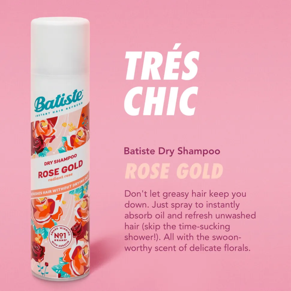 Batiste Droogshampoo Rose Gold 200 ml