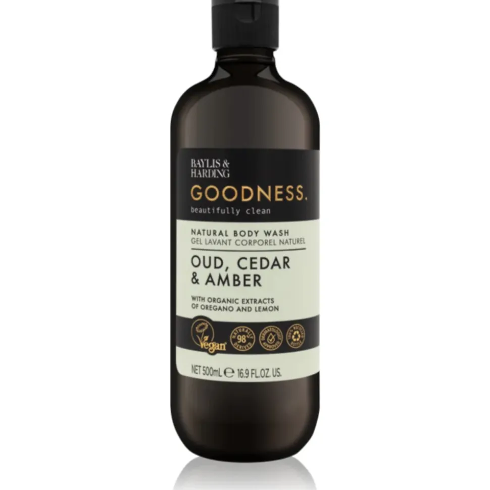 Baylis & Harding Goodness Body Wash Oud, Cedar & Amber 500 ml