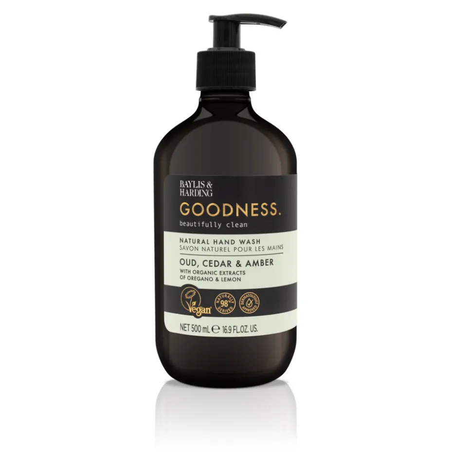 Baylis & Harding Goodness Hand Wash Oud, Cedar & Amber 500 ml