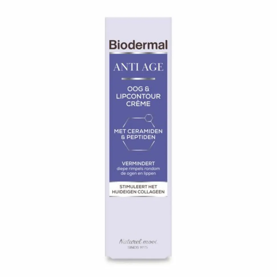 Biodermal Oog & Lip Contour crème Anti Age 15 ml