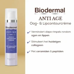 Biodermal Oog & Lip Contour crème Anti Age 15 ml