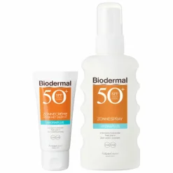 Biodermal SPF50 Lichaam en Gezicht Hydraterende Zonnebescherming Pakket