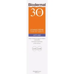 Biodermal Zonnecrème Gezicht Anti Age SPF 30 40 ml