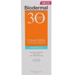 Biodermal Zonnecrème Gezicht Hydraplus SPF 30 50 ml
