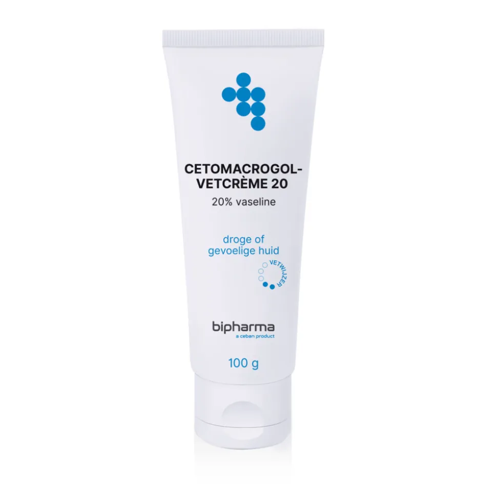 Bipharma Cetomacrogol-vetcreme 20% Tube Los 100 gr