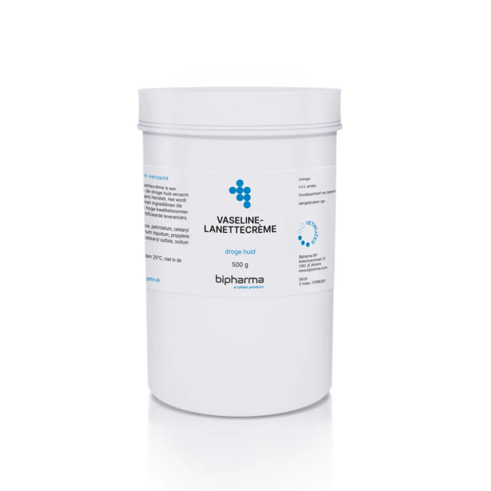 Bipharma Vaseline Lanettecrème 500 gr