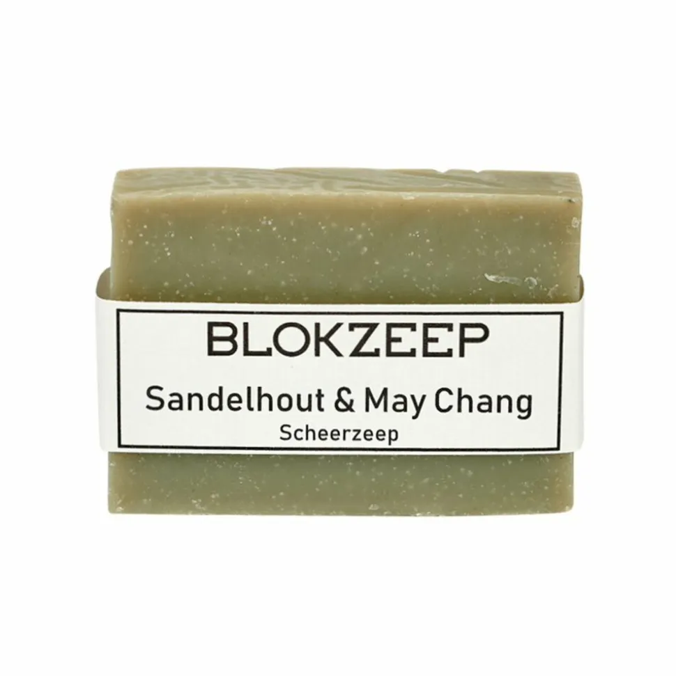 Blokzeep Natuurlijke Scheerzeep Sandelhout & May Chang 100 gr