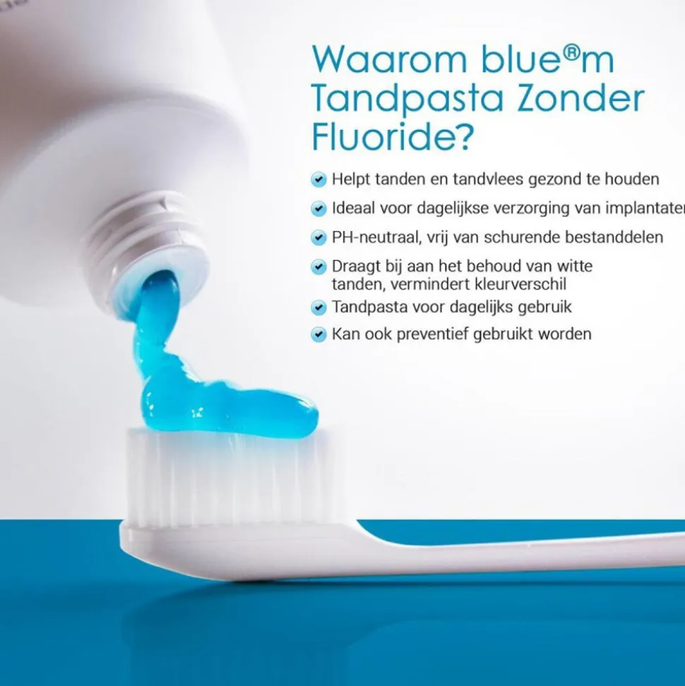 Bluem Tandpasta Fluoride Vrij 75 ml