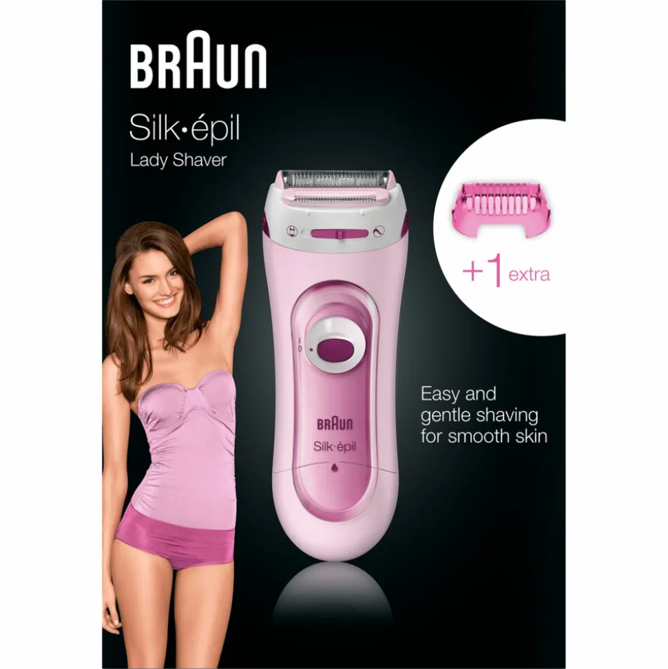 Braun Elektrisch Scheerapparaat en Trimmersysteem Silk-épil 5-100 Roze