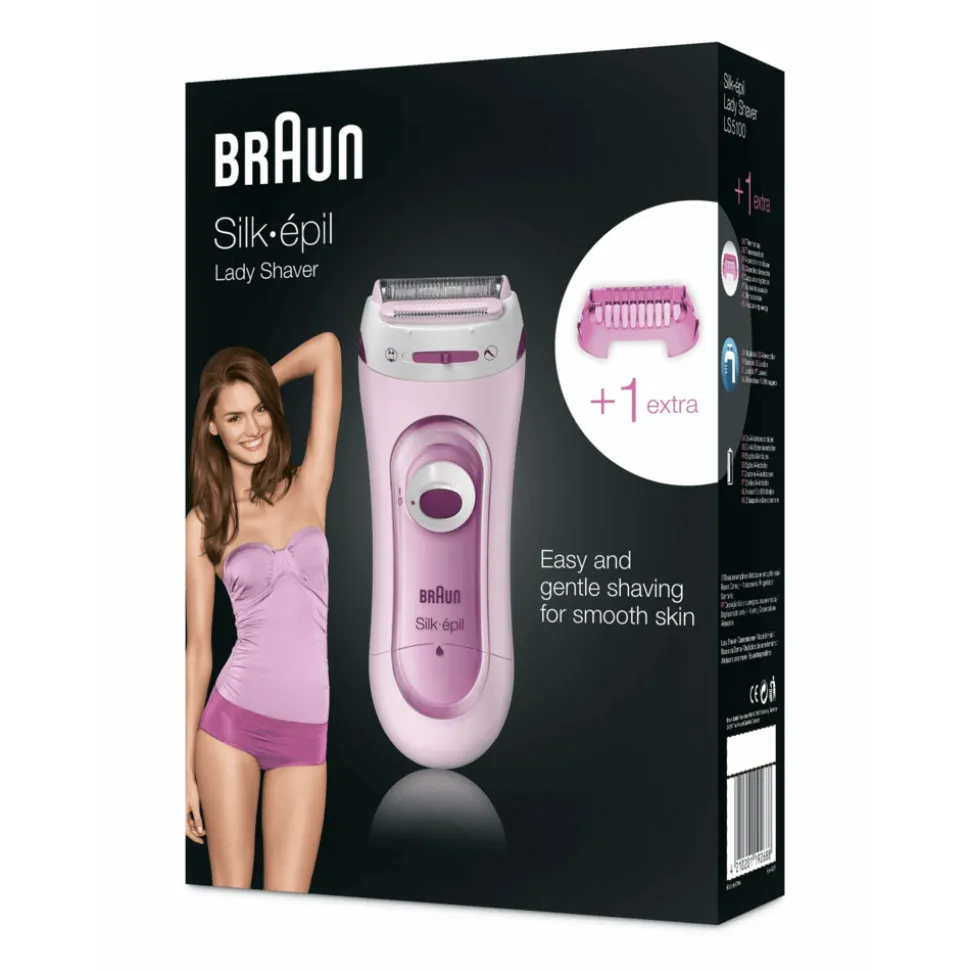 Braun Elektrisch Scheerapparaat en Trimmersysteem Silk-épil 5-100 Roze