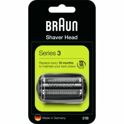 Braun Elektrisch Scheerapparaat Vervangingskop Series 3 21B Zwart