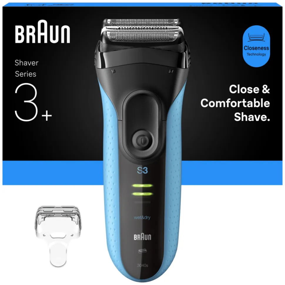 Braun Elektrisch Scheerapparaat Series 3+ 3040S Blauw
