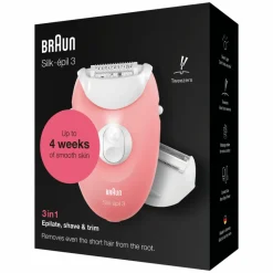 Braun Epilator Silk·épil 3 277 Wit/Rose