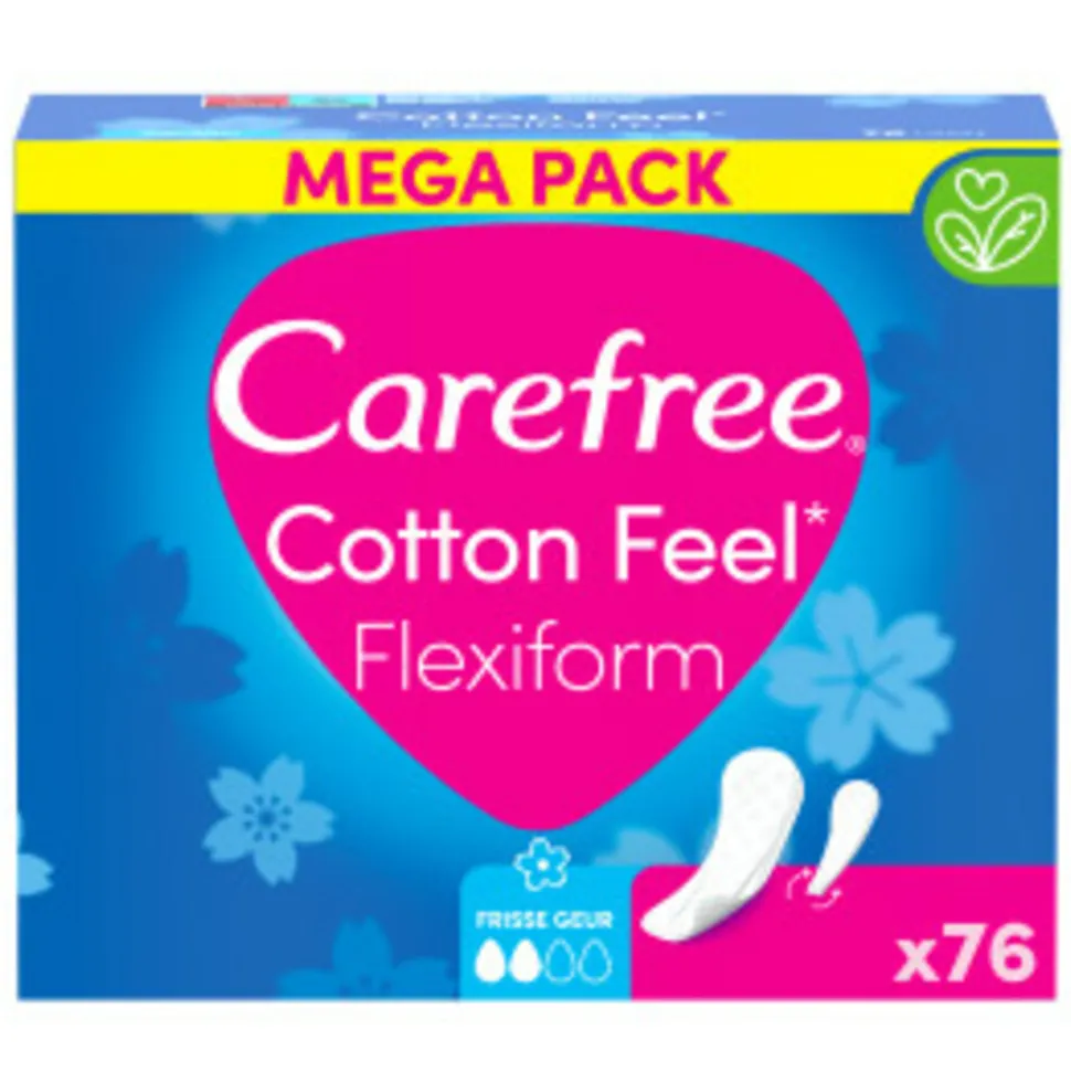 Carefree Cotton Feel Flexiform Fresh 76 stuks