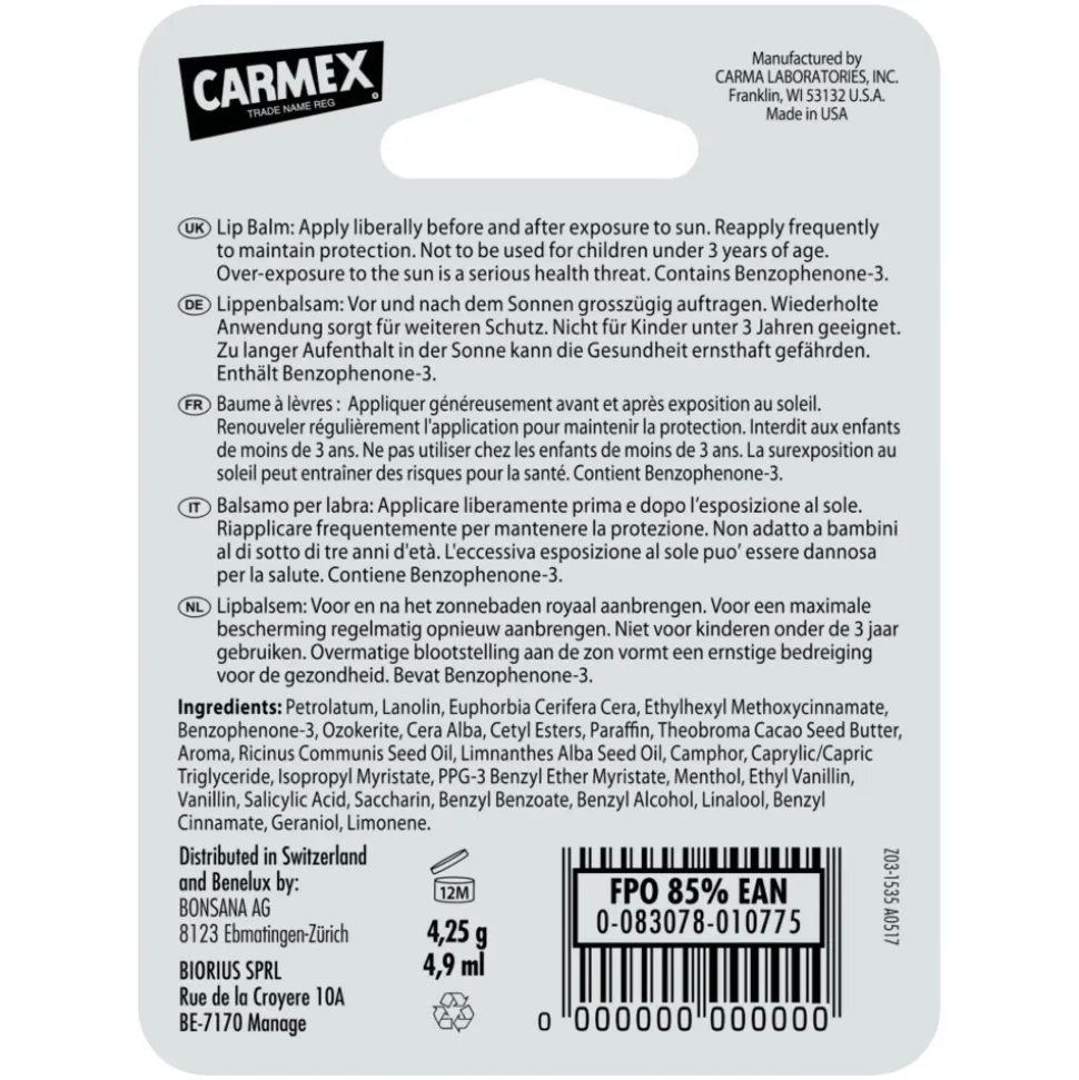 Carmex Lippenbalsem Pomegranate Stick 4,25 gr