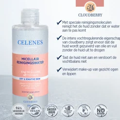 Celenes Bergbraam Micellair Reinigingswater Droge / Gevoelige Huid 250 ml