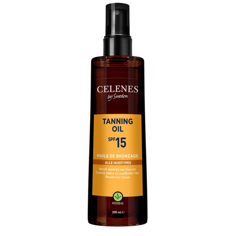 Celenes Herbal Tanning Oil Alle Huidtypes SPF 15 200 ml