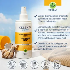 Celenes Herbal Zonnebrand Spray SPF 50+ Alle Huidtypes 150 ml