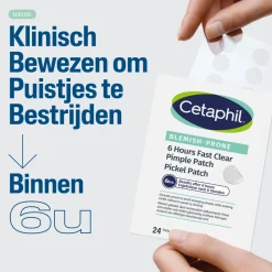 Cetaphil Puistjespleisters 6 uur 24 stuks