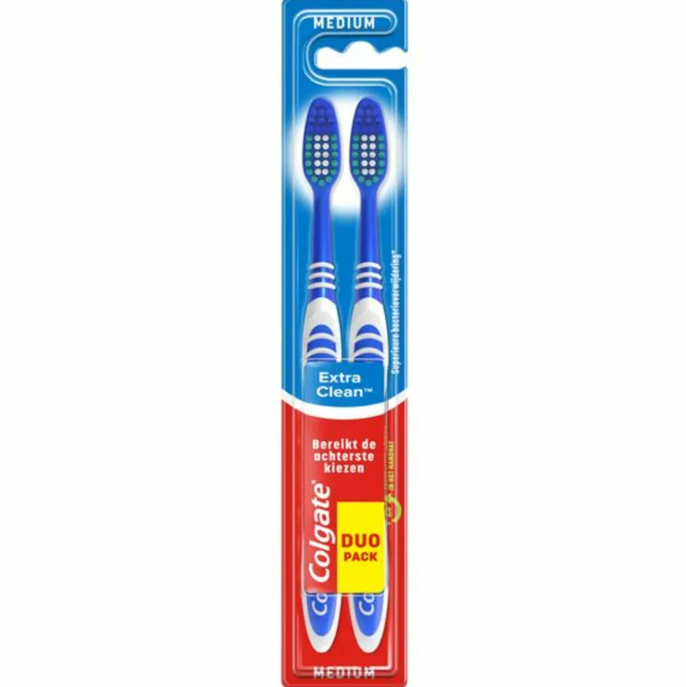 Colgate Tandenborstel Extra Clean Medium 2 stuks