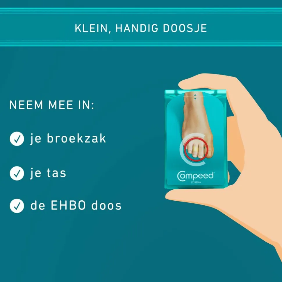 Compeed Blarenpleister Tenen 8 stuks