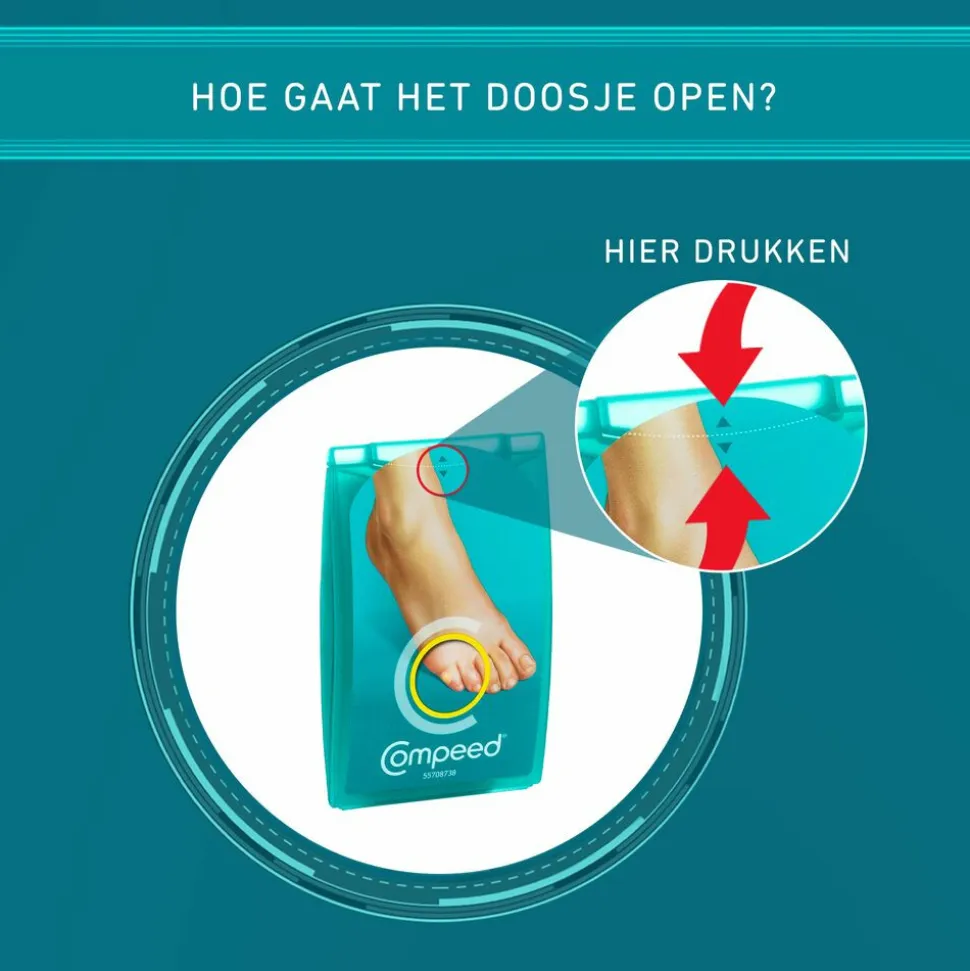 Compeed Likdoornpleister Medium 10 stuks
