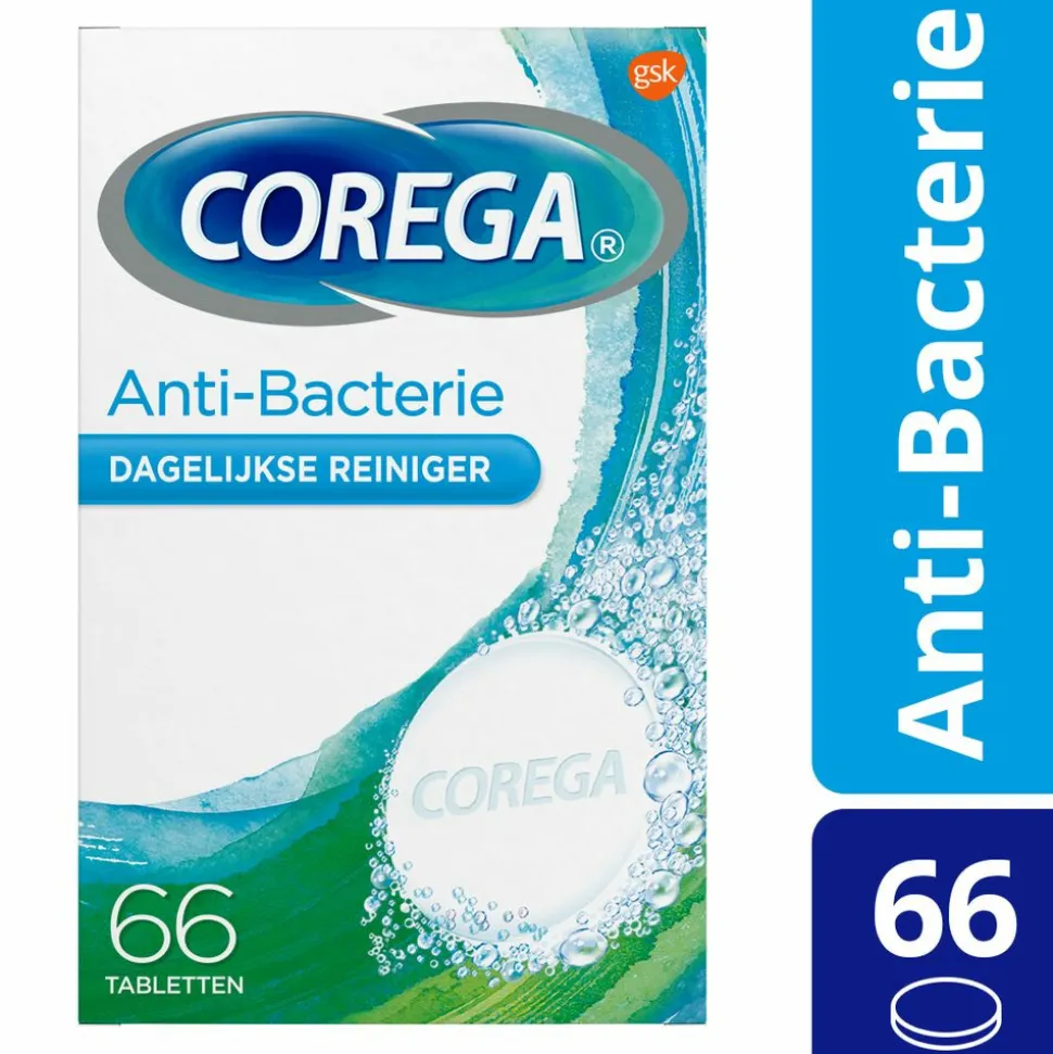 Corega Tabs Anti Bacterieel 66 stuks