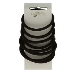 Damselle Haarelastiek Bruin 8 stuks