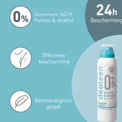 Deoleen Deodorant Spray 0% Aerosol Sensitive 150 ml