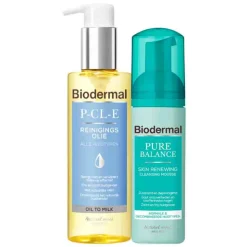 Double Cleansing Routine Met P-CL-E Reinigingsolie + Pure Balance Reinigingsmousse Pakket