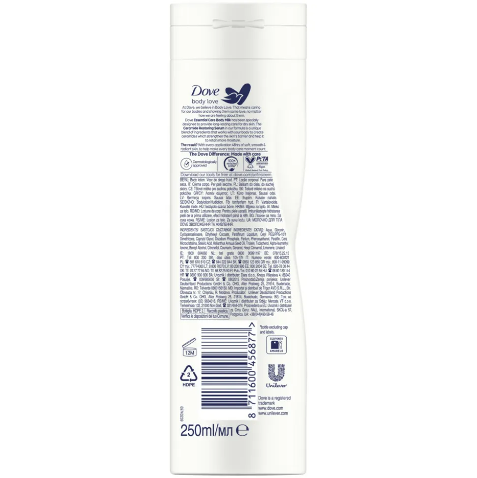 Dove Bodylotion Essential Care 250 ml