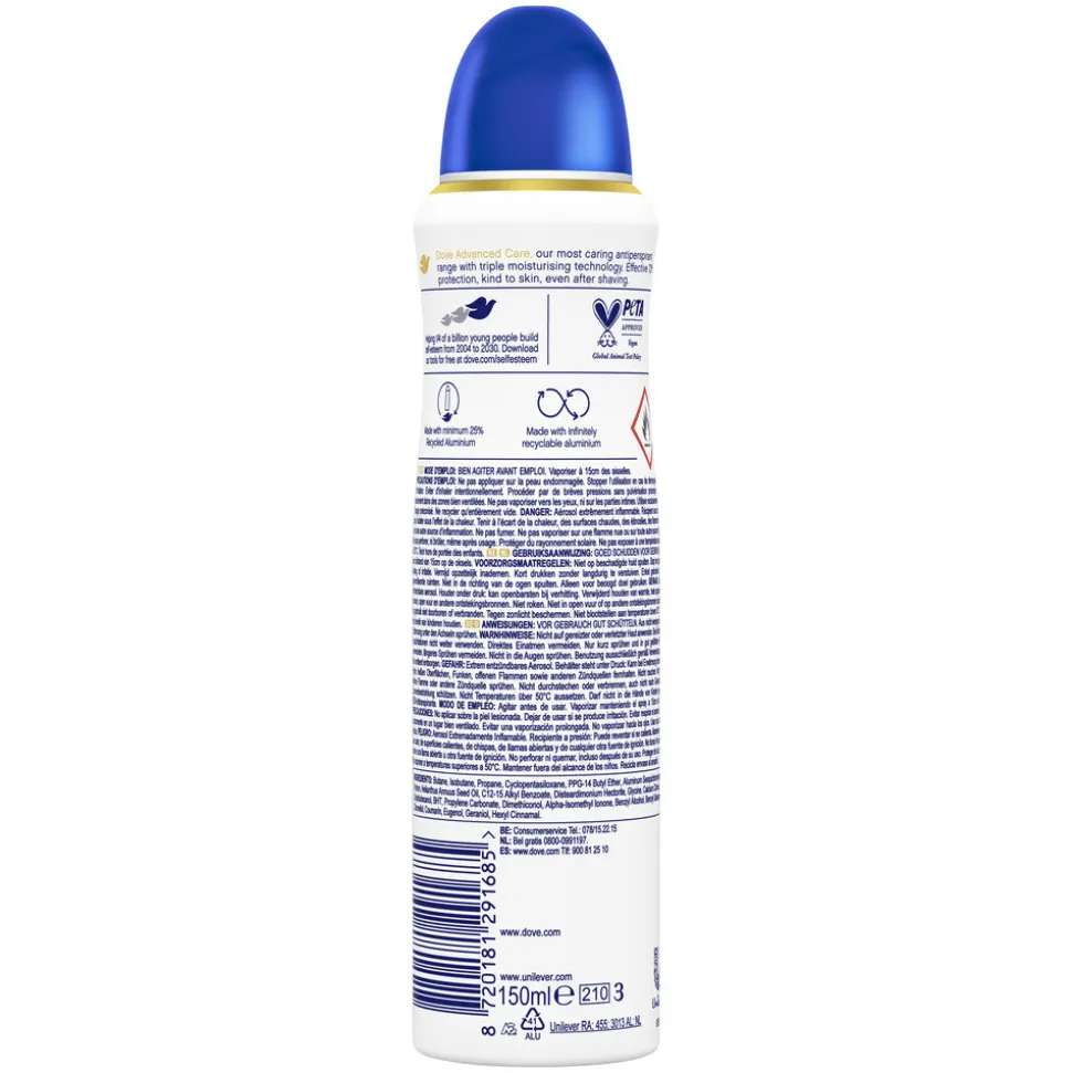 Dove Deodorant Spray Advanced Care Orginal 150 ml