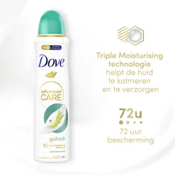 Dove Deodorant Spray Advanced Care Peer & Aloe Vera 150 ml