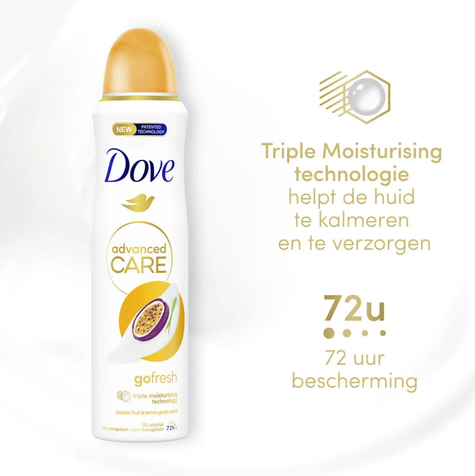 Dove Deodorant Spray Advanced Care Passievrucht & Citroengras 150 ml