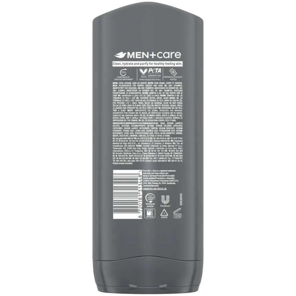 Dove Douchegel Men+ Care Clean Comfort 400 ml