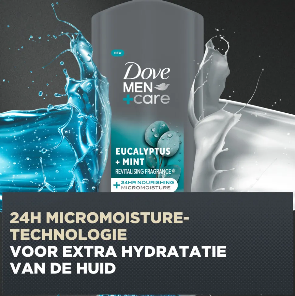 Dove Douchegel Men+ Care Eucalyptus + Mint 400 ml