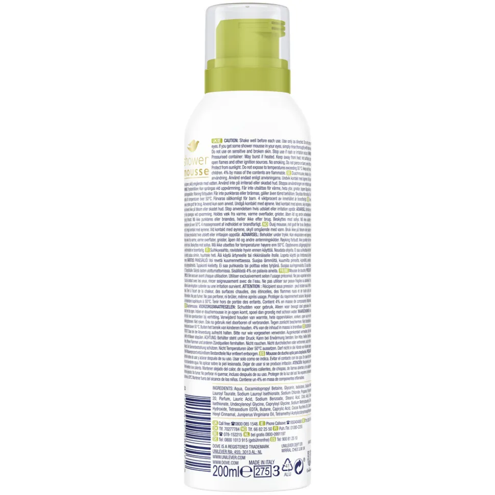 Dove Shower Foam Coconut Oil 200 ml