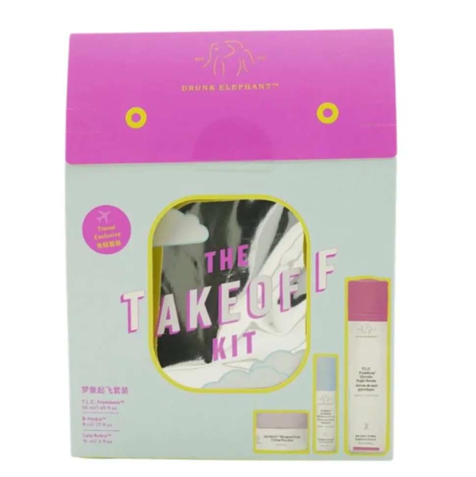 Drunk Elephant The Take Off Kit T.L.C. Framboos, Lala Retro & B-Hydra 1 set