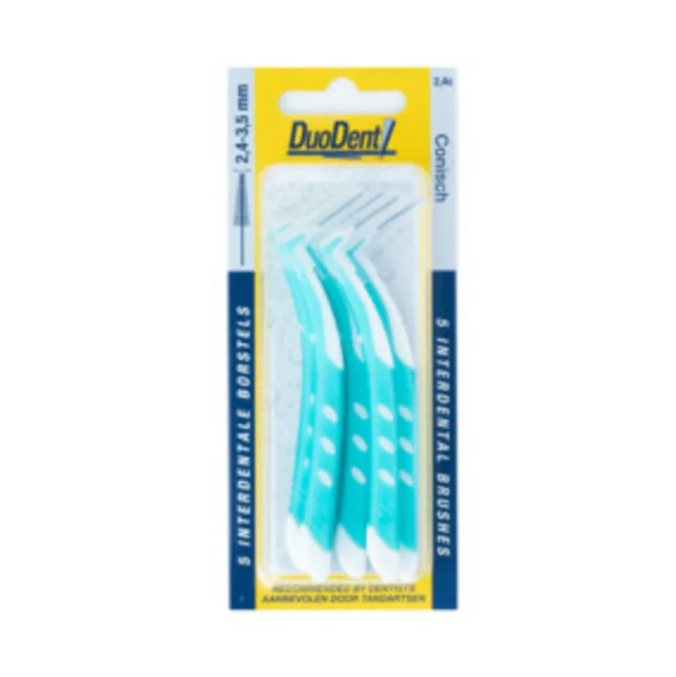 Duodent Interdentale Borstel Conisch 2,3 - 3,5 mm 5 stuks