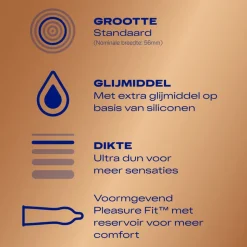 Durex Condooms Nude Extra Lube 10 stuks