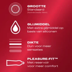 Durex Condooms Thin Feel met Extra Glijmiddel 10 stuks