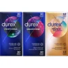 Durex Orgasm Intense Condooms 10 stuks, Performa Condooms 10 stuks & Nude No Latex Condooms 1 stuks Pakket