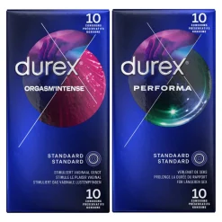 Durex - Orgasm Intense Condooms 10 stuks & Performa Condooms 10 stuks Pakket
